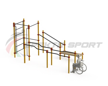 Купить Спортивный комплекс для инвалидов-колясочников WRK-D16_76mm в Бутурлиновке 
